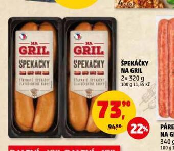Penny Market Špekáčky na gril nabídka