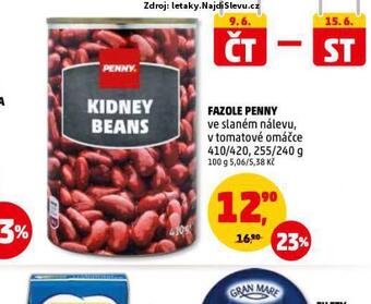 Penny Market Fazole penny nabídka