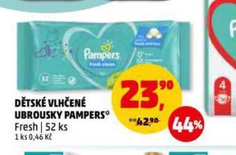 Penny Market Pampers dětské vlhčené ubrousky nabídka
