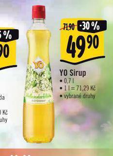 Albert Yo sirup nabídka