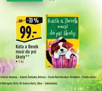 Albert Káťa a beník musí do psí školy nabídka