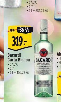 Albert Bacardi carta blanca nabídka