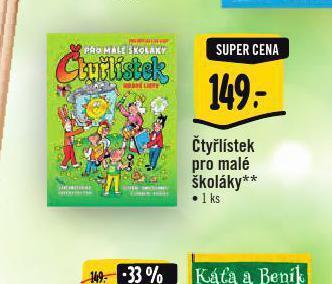 Albert Čtyřlístek pro malé školáky nabídka