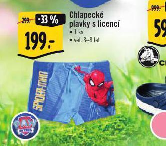 Chlapecké plavky s licencí