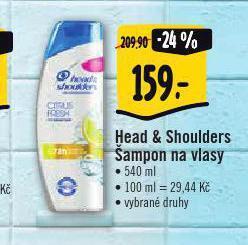 Albert Head&shoulders šampon nabídka