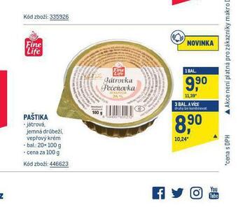 Makro Paštika nabídka