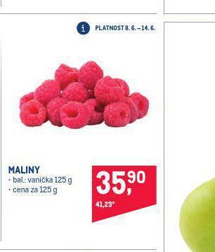Makro Maliny nabídka
