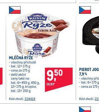 Makro Kunín mléčná rýže nabídka