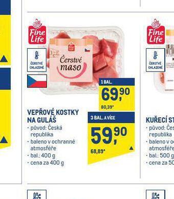 Makro Vepřové kostky na guláš nabídka