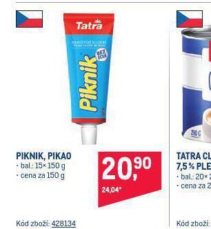 Makro Piknik, pikao nabídka