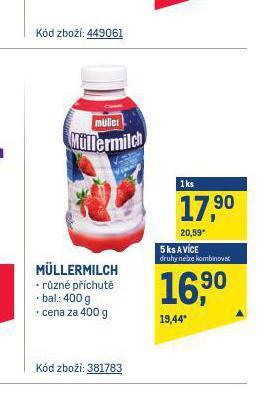 Makro Müllermilch nabídka