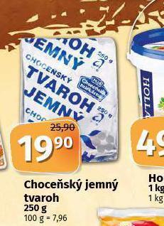 Coop Choceňský jemný tvaroh nabídka
