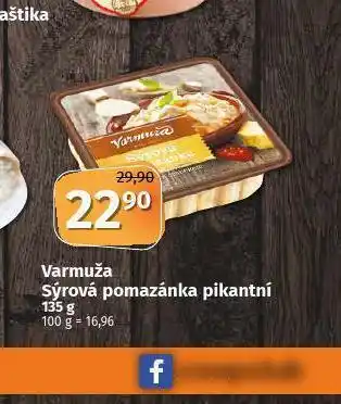 Coop Varmuža sýrová pomazánka pikantní nabídka