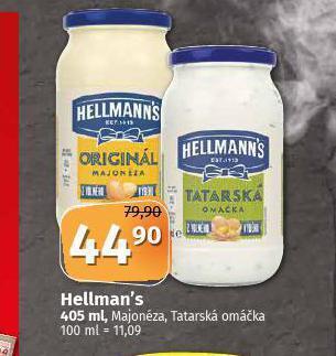 Coop Hellmann´s tatarská omáčka, majonéza nabídka