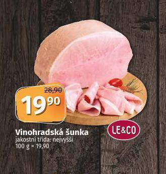 Coop Vinohradská šunka nabídka