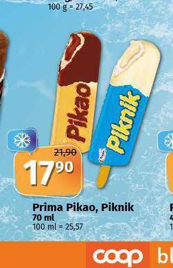 Coop Prima pikao, piknik nabídka