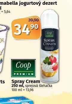 Spray cream