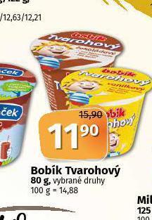 Coop Bobík tvarohový nabídka