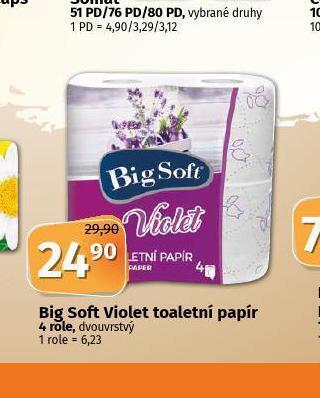 Coop Big soft violet toaletní papír nabídka