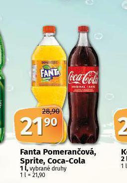 Coop Coca cola, fanta, sprite nabídka