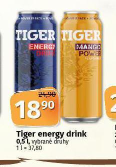 Coop Tiger energy drink nabídka
