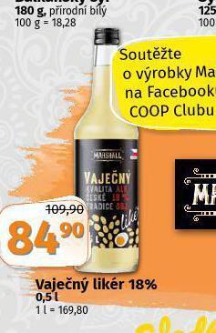 Vaječný likér 18%