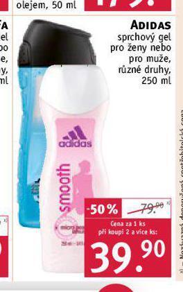 Rossmann Adidas sprchový gel nabídka