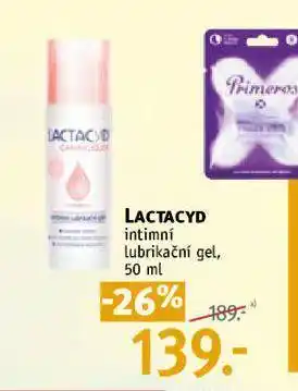 Rossmann Lactacyd lubrikační gel nabídka