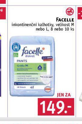 Rossmann Facelle inkontinenční kalhotky nabídka