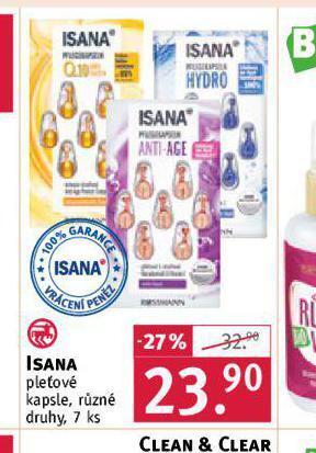 Rossmann Isana pleťové kapsle nabídka