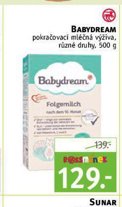 Rossmann Babydream pokračovací mléčná výživa nabídka