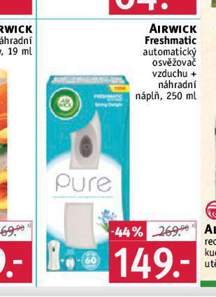 Rossmann Airwick osvěžovač vzduchu nabídka