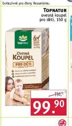 Rossmann Topnatur ovesná koupel pro děti nabídka