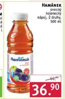 Rossmann Hamánek ovocný kojenecký nápoj nabídka