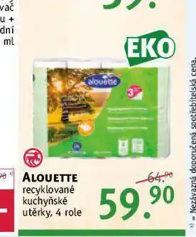 Rossmann Alouette recyklované kuchyňské utěrky nabídka