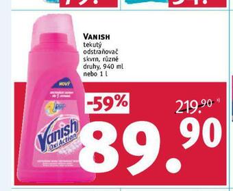 Rossmann Vanish tekutý odstraňovač skvrn nabídka