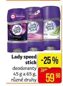 Lady speed stick deodoranty