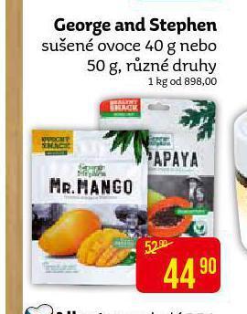 Teta George and stephen sušené ovoce nabídka