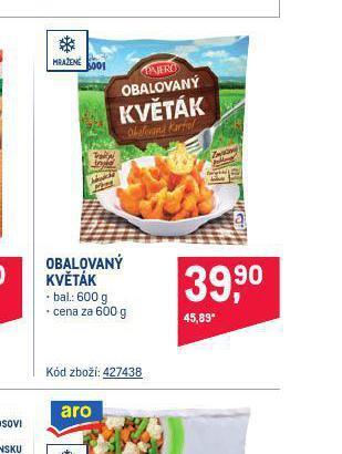 Makro Obalovaný květák nabídka