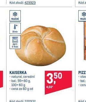 Makro Kaiserka nabídka