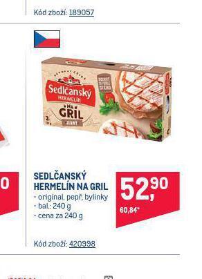 Makro Sedlčanský hermelín na gril nabídka