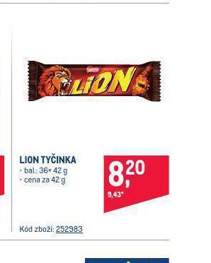 Makro Lion tyčinka nabídka
