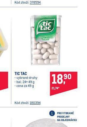 Makro Tic tac nabídka