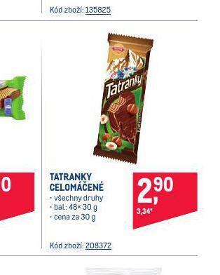 Makro Tatranky celomáčené nabídka