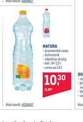 Makro Natura ochucená nabídka