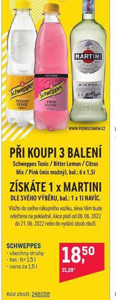 Makro Schweppes nabídka
