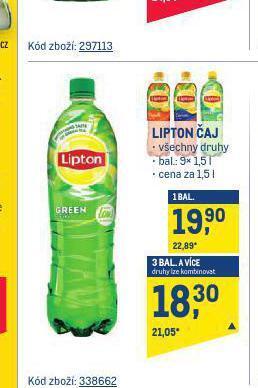Makro Lipton čaj nabídka
