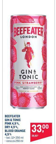 Makro Beefeater gin &tonic nabídka