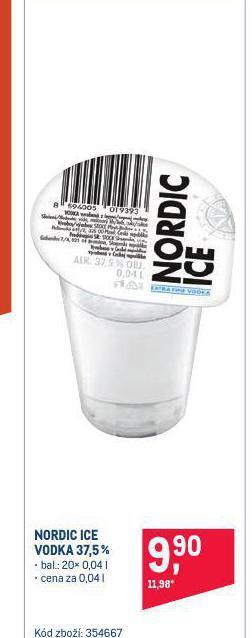 Makro Nordic ice vodka nabídka