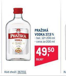 Makro Pražská vodka nabídka